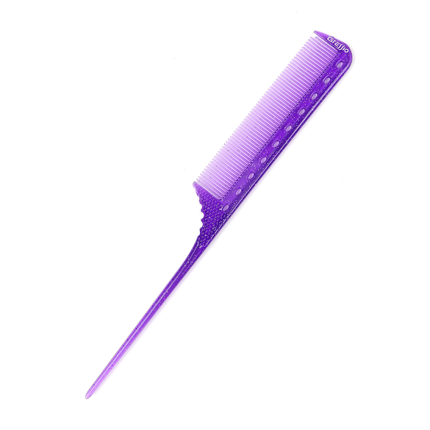 Изображение товара GRESSIO Расческа гребень с хвостиком для стрижки и окрашивания волос, фиолетовый