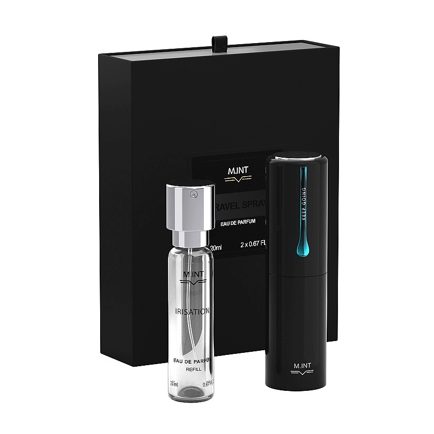 Изображение товара M.INT Набор для путешествий Irisation, Парфюмерная вода 2х20 мл + атомайзер