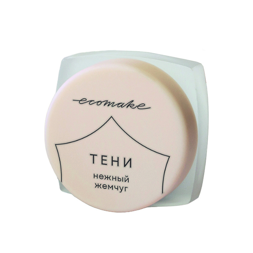 Изображение товара ECOMAKE Тени сияющие, нежный жемчуг