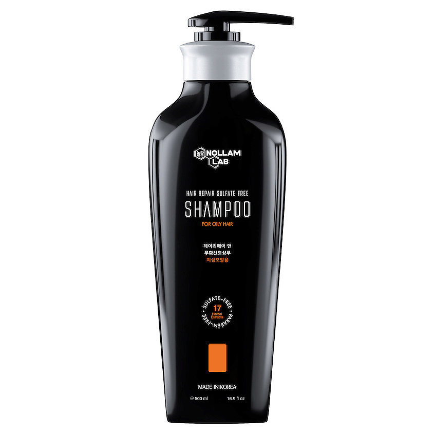Изображение товара NOLLAM LAB Восстанавливающий бессульфатный шампунь для жирных волос, 500 мл