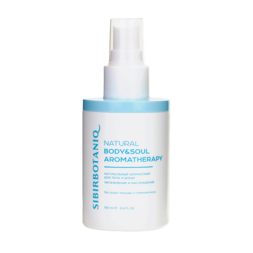 Изображение товара SIBIRBOTANIQ Аромаспрей для души и тела с экстрактом мальвы и гаммамелиса, 100 мл