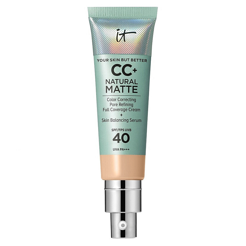 Изображение товара IT COSMETICS CC+ крем с матовым финишем и SPF40 Your Skin But Better Natural Matte, Light Medium