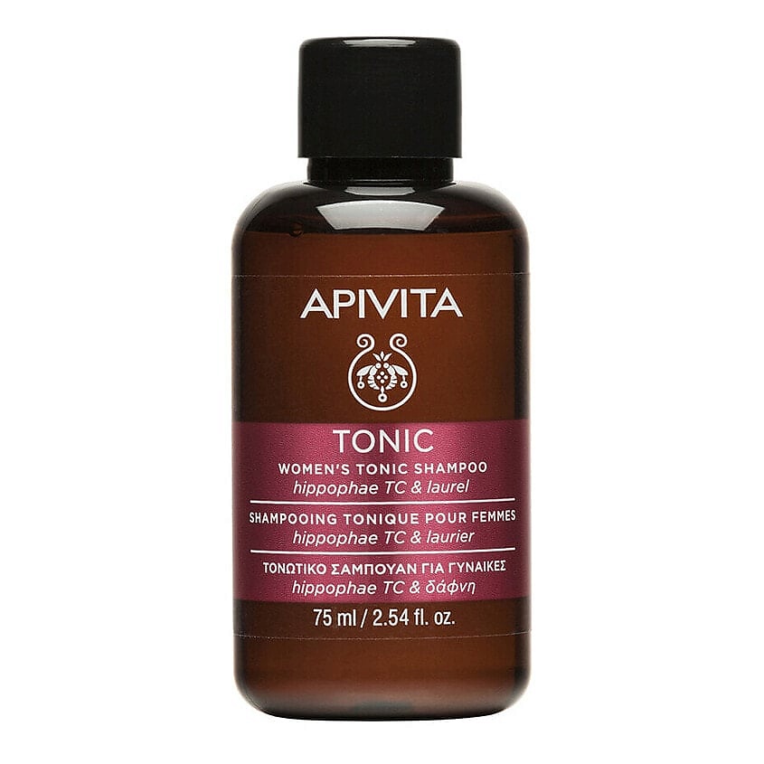 Изображение товара Тонизирующий шампунь против выпадения волос APIVITA Hippophae & Laurier 75 мл