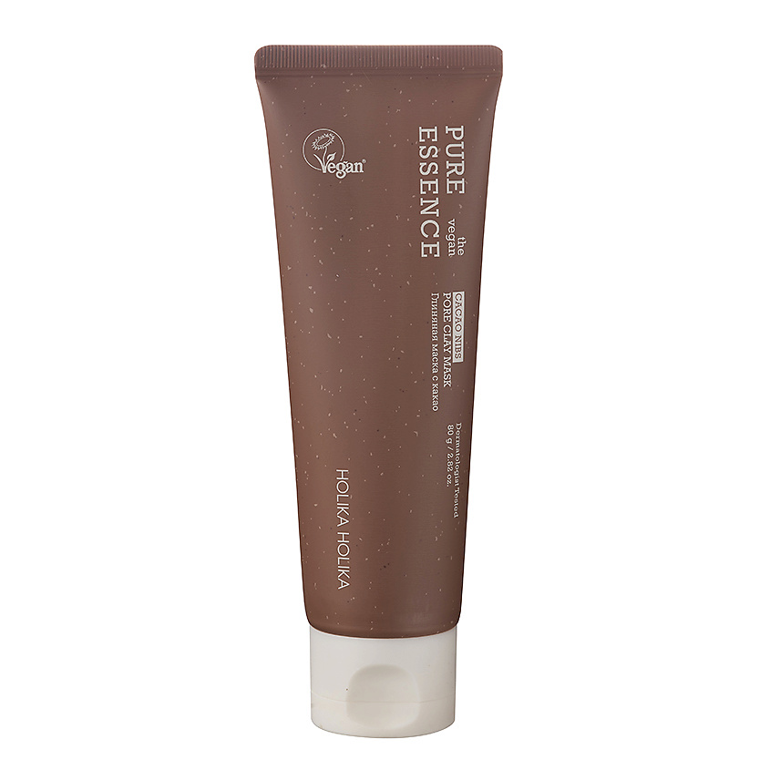 Изображение товара HOLIKA HOLIKA Глиняная маска с какао Pure Essence The Vegan Cacao Nibs Pore Clay Mask, 80 г