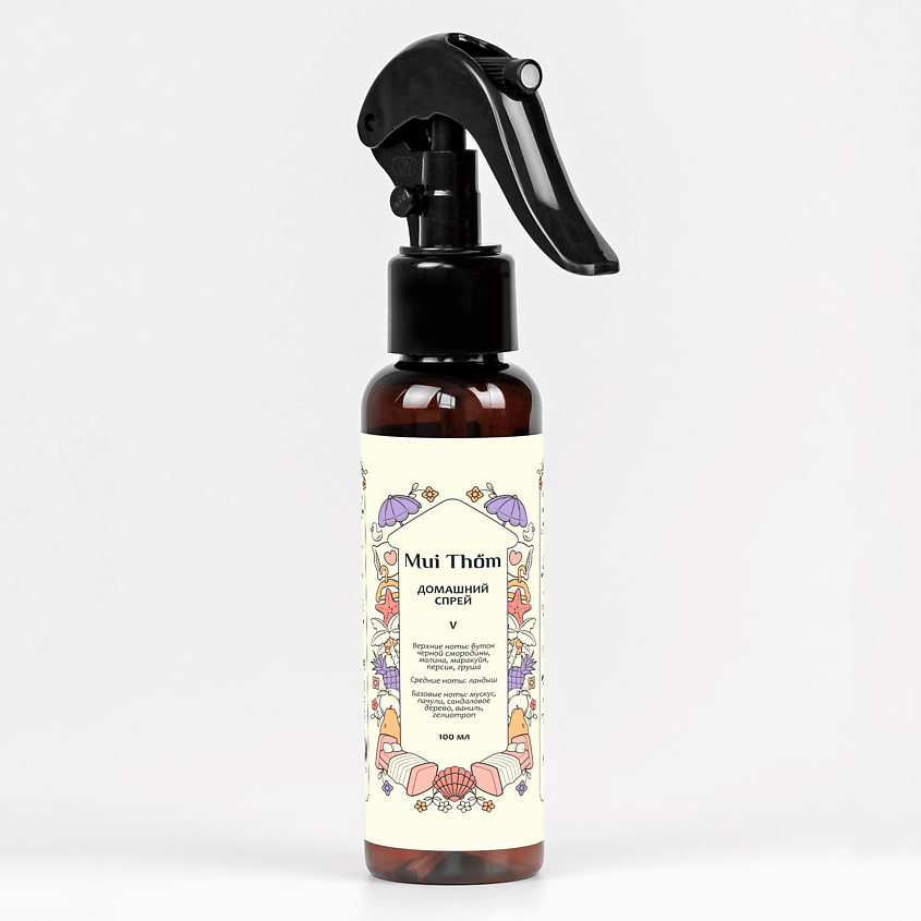 Изображение товара Парфюмированный спрей для дома Mui Tom V 100 мл с антибактериальными свойствами
