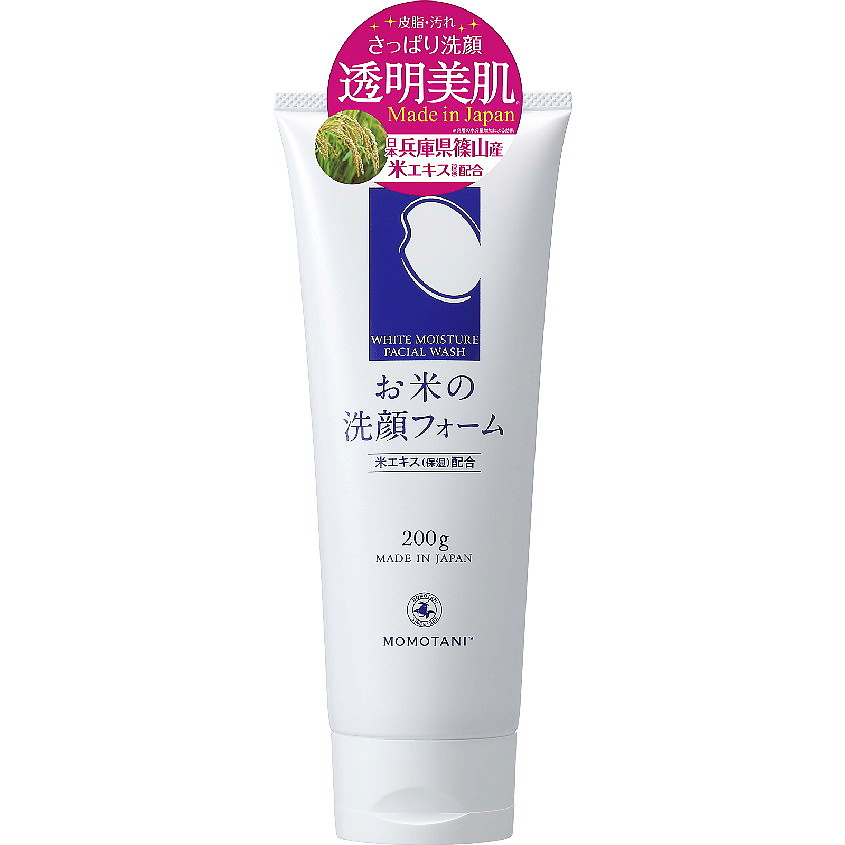 Изображение товара MOMOTANI Увлажняющая пенка для умывания с экстрактом риса, 200 г