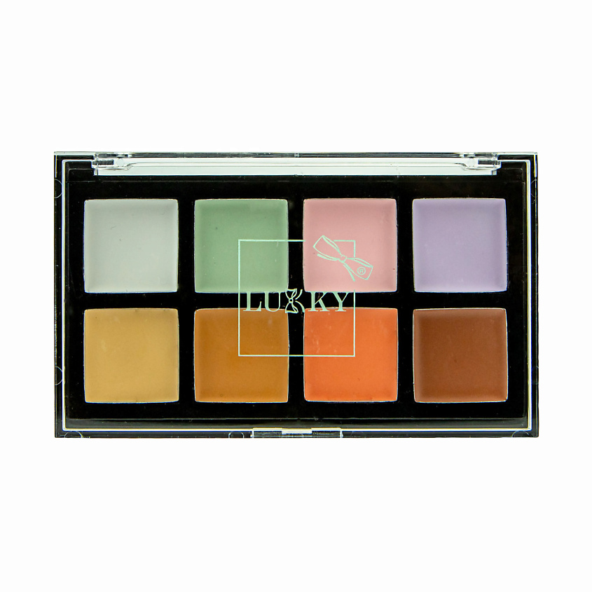 Изображение товара LUKKY Набор консилеров палетка 8 цветов, Консилер