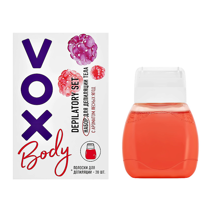 Изображение товара VOX Набор для депиляции теплый воск, полоски для депиляции, 120 мл