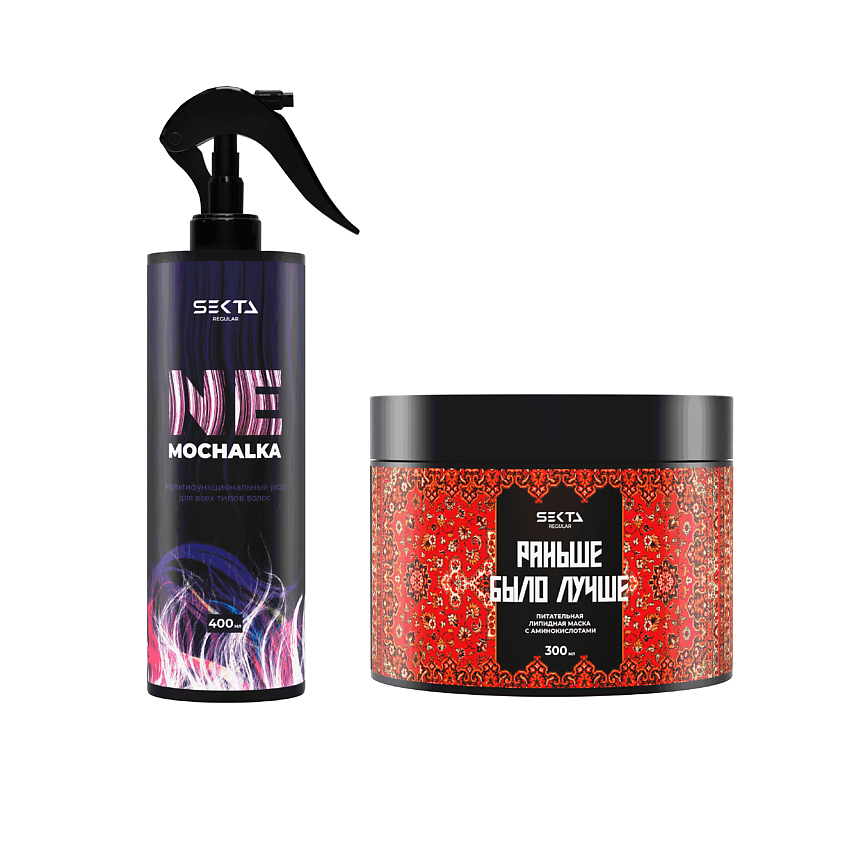 Изображение товара HAIR SEKTA Набор маска липидная, несмываемый спрей-уход для волос, 700 мл