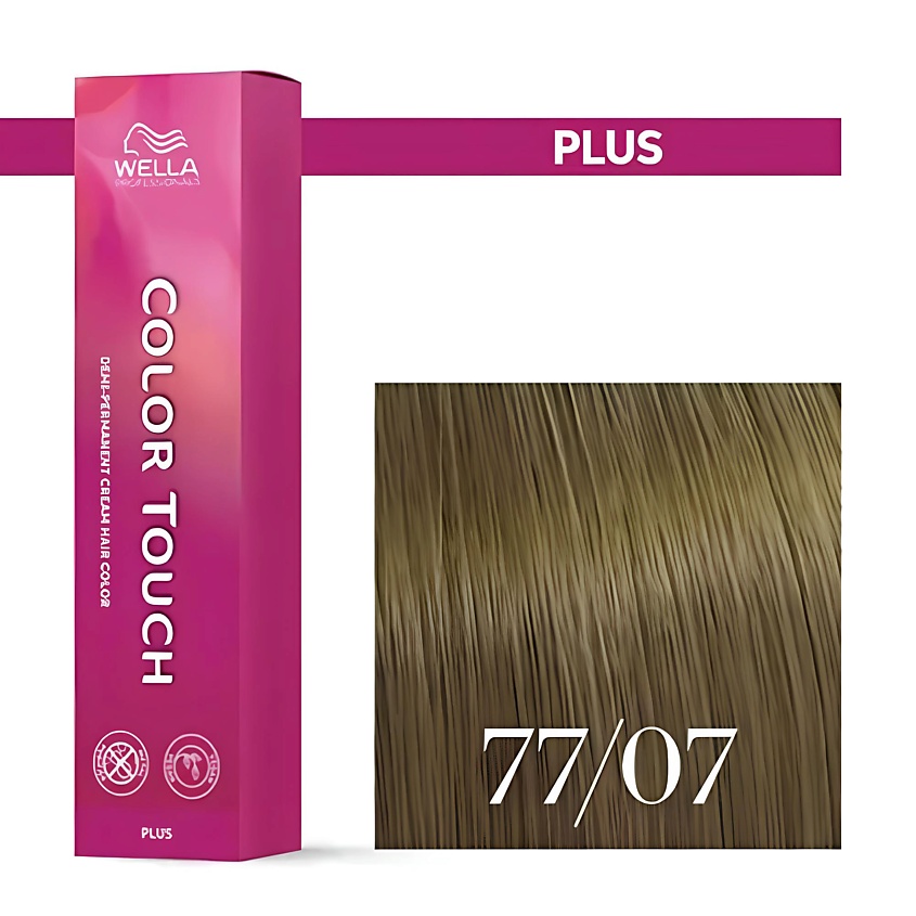 Изображение товара WELLA PROFESSIONALS Оттеночная крем-краска для волос без аммиака Color Touch, 77/07 олива