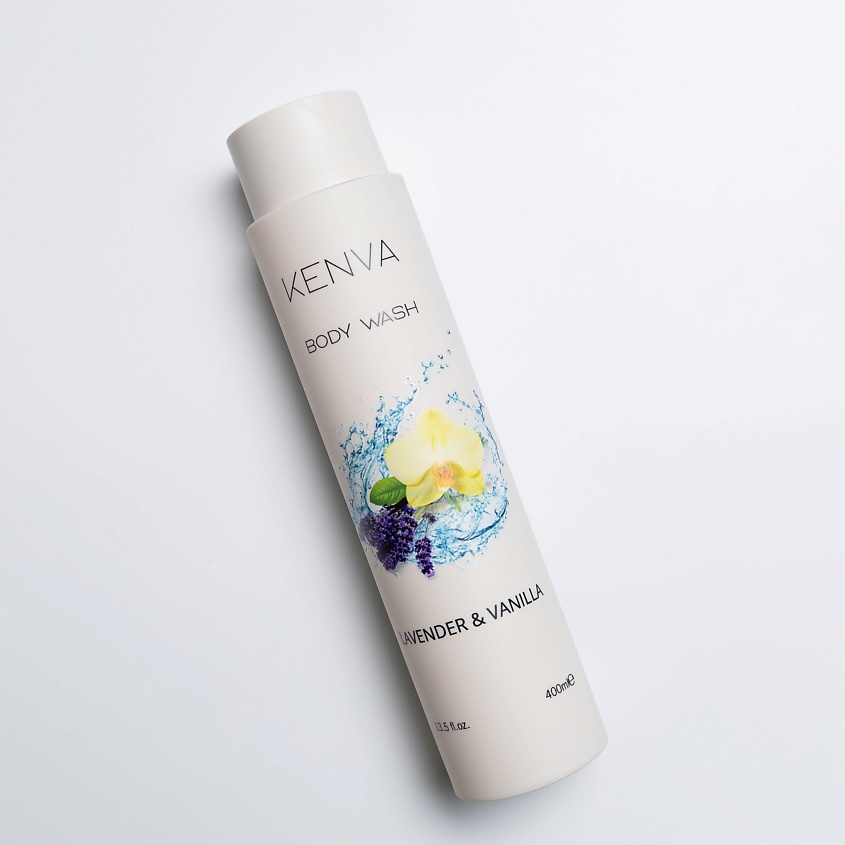 Изображение товара Гель для душа KENVA Лаванда ваниль 400 мл натуральный уход мягкое очищение