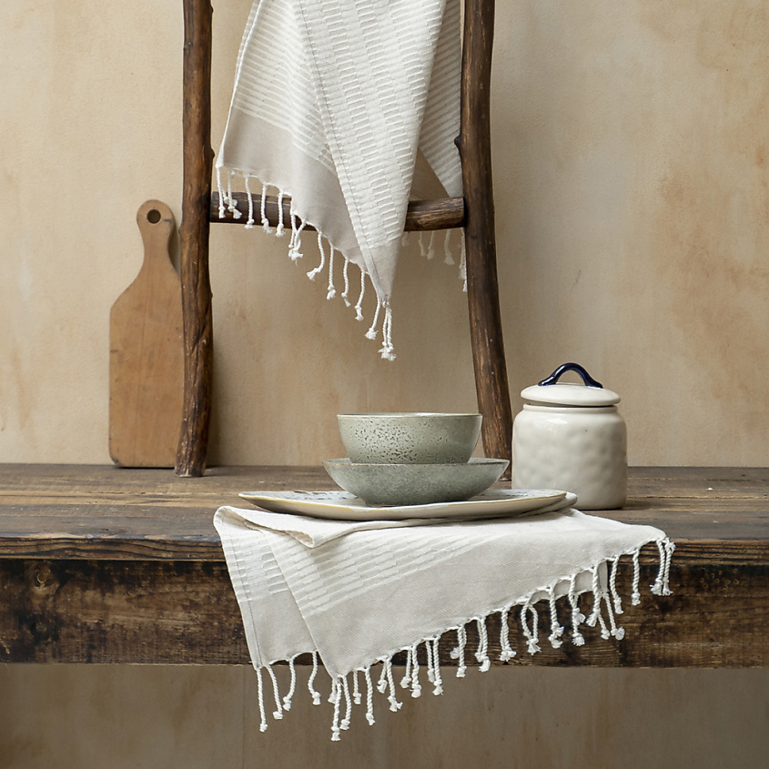 Изображение товара PASIONARIA Комплект полотенец "Карс" 2х45х90 см, Бежевый; 2 шт