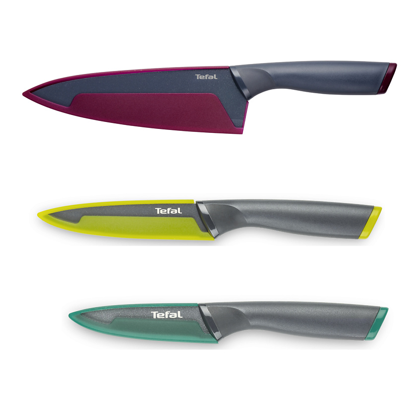 Изображение товара TEFAL Набор кухонных ножей Fresh Kitchen K122S355, 15/12/9 см