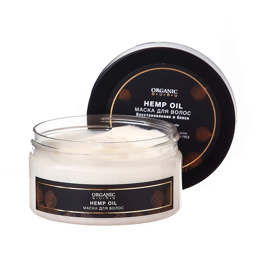 Изображение товара ORGANIC GURU Маска для волос Конопляное масло, 200 мл