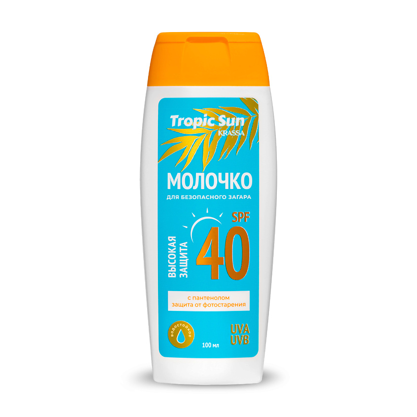 Изображение товара KRASSA TROPIC SUN Молочко для безопасного загара SPF 40, 100 мл