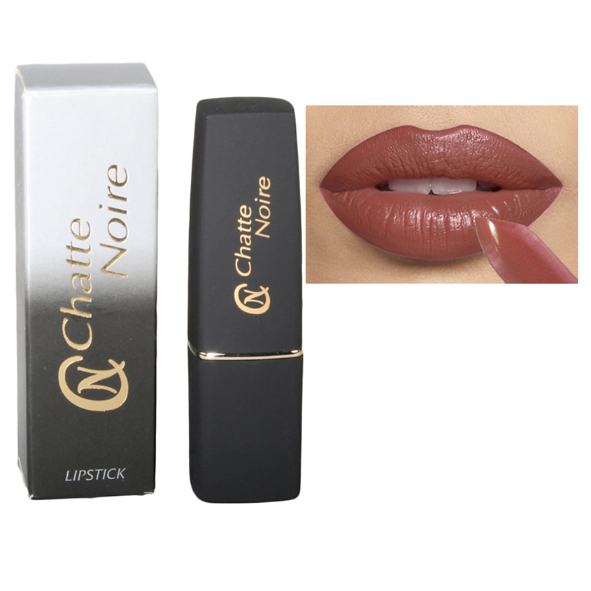 Изображение товара Помада для губ CHATTE NOIRE бежево-сиреневая 4 г М6.04 стильная и ухаживающая