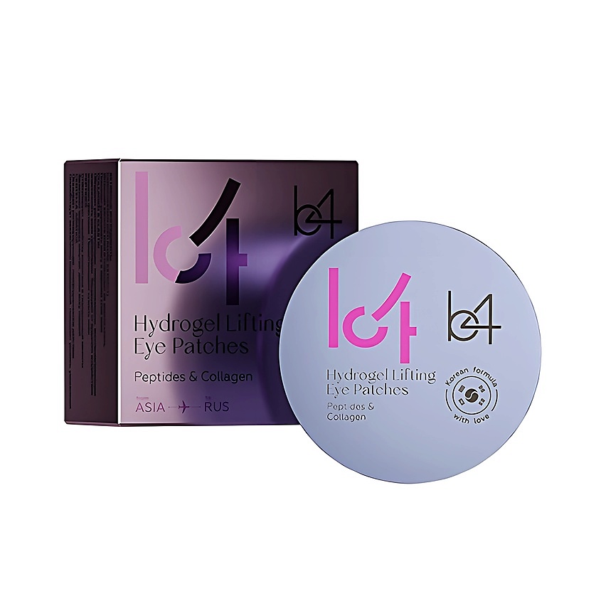 Изображение товара B4 Peptides и Collagen гидрогелевые патчи для кожи вокруг глаз с пептидами и коллагеном, 60 шт.