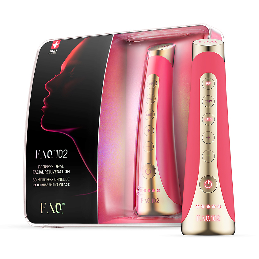 Изображение товара FOREO МАССАЖЕР ДЛЯ ЛИЦА ДЛЯ ОБНОВЛЕНИЯ И ОМОЛОЖЕНИЯ КОЖИ С RF, EMS И LED-ТЕРАПИЕЙ FAQ 102, 1 шт.