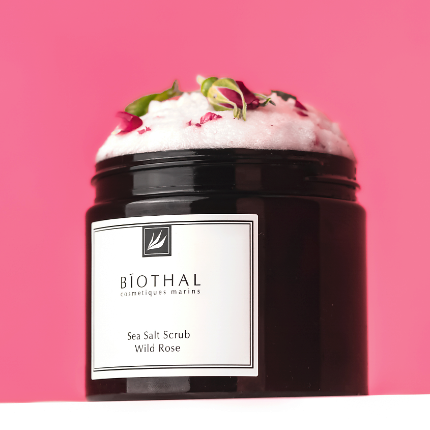 Изображение товара BIOTHAL Скраб соляной для тела Дикая роза Sea Salt Scrub Wild Rose, 380 мл