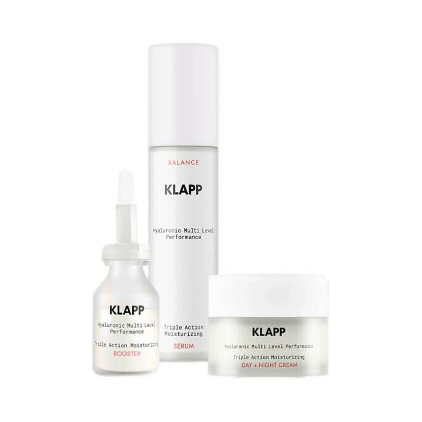 Изображение товара KLAPP COSMETICS Набор Hyaluronic Multi Level Performance Triple Action, 50 мл + 50 мл + 15 мл