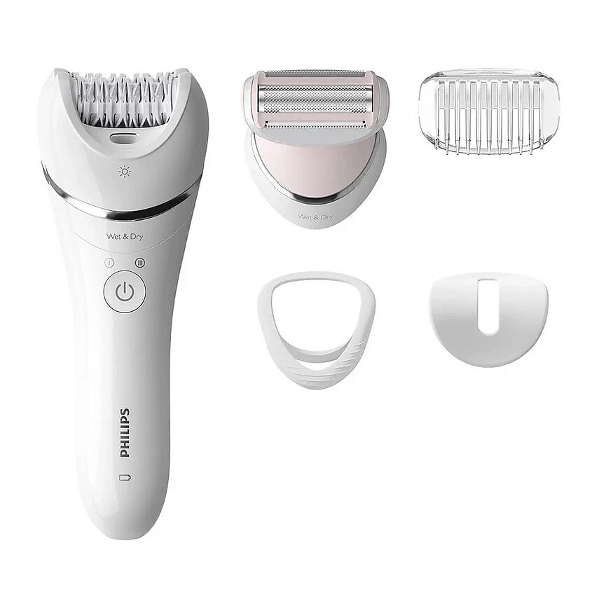 Изображение товара Эпилятор Philips Series 8000 BRE710/00 женский влажный и сухой с насадками