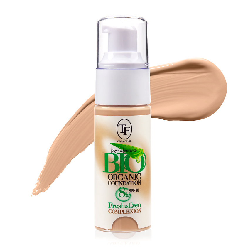 Изображение товара Тональный крем BIO ORGANIC FOUNDATION для лица SPF10 увлажняющий сравнение и коррекция тона