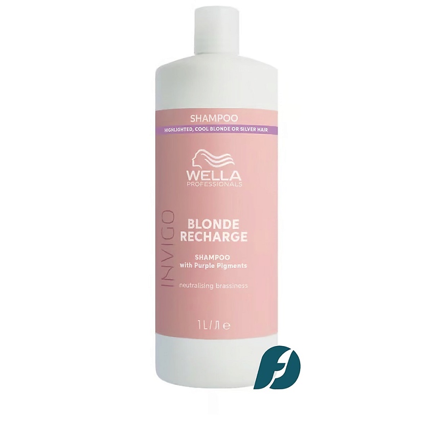 Изображение товара WELLA PROFESSIONALS Шампунь для холодных светлых оттенков Invigo BLONDE RECHARGE, 1000 мл