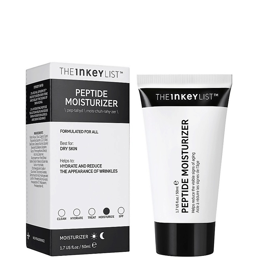 Изображение товара THE INKEY LIST Увлажняющий крем для лица с пептидами Peptide Moisturiser, 50 мл