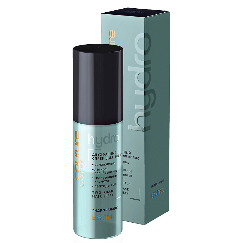 Изображение товара ESTEL PROFESSIONAL Двухфазный спрей для волос LUXURY HYDROBALANCE HAUTE COUTURE, 100 мл