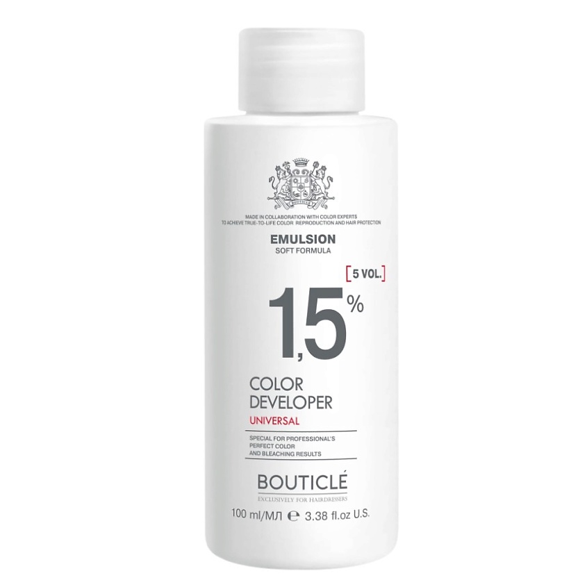 Изображение товара BOUTICLE Оксидант-лосьон 1,5% для профессионального окрашивания волос 100 мл