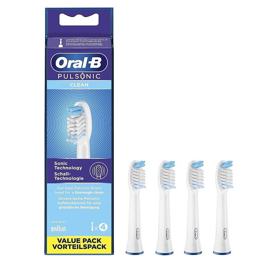 Изображение товара ORAL-B Насадки для электрической зубной щетки Pulsonic Clean, 4 шт.