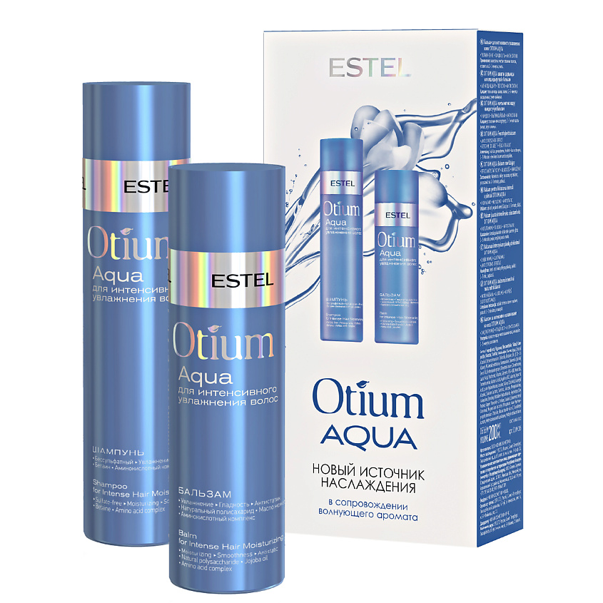 Изображение товара ESTEL PROFESSIONAL Набор для увлажнения волос OTIUM AQUA, 250 мл; 200 мл