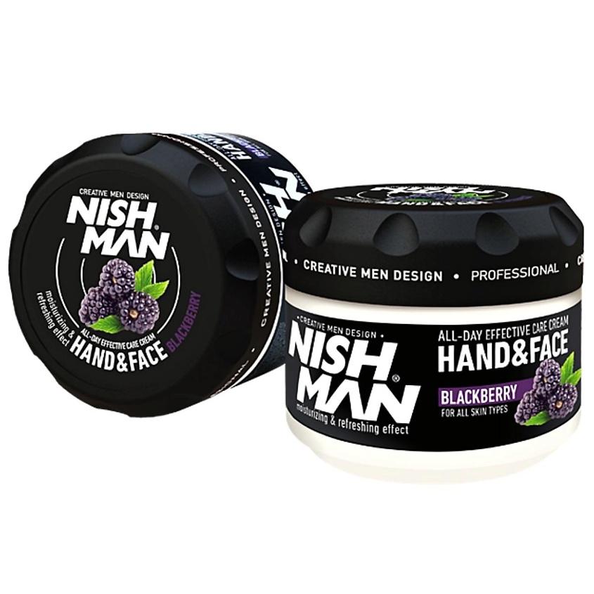 Изображение товара NISHMAN Увлажняющий крем для лица и рук с ароматом Ежевики, 300 мл
