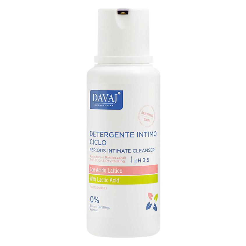 Изображение товара DAVAJ Средство для интимной гигиены с молочной кислотой Periods Intimate Cleanser, 250 мл