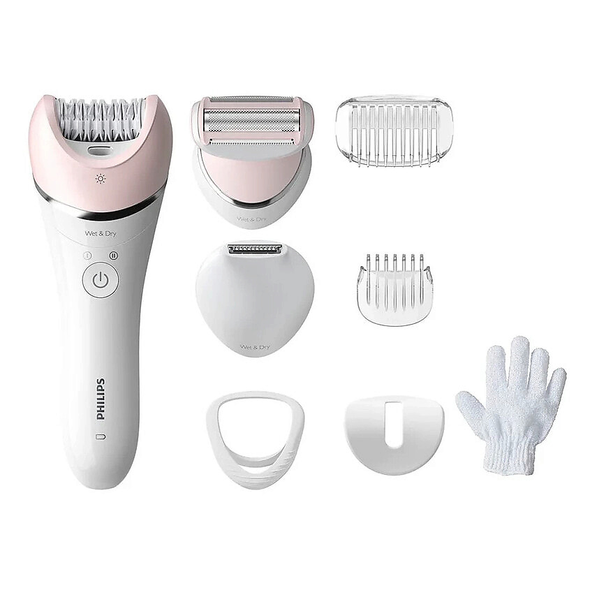Изображение товара PHILIPS Эпилятор для влажной и сухой эпиляции Series 8000 BRE721/00, Белый