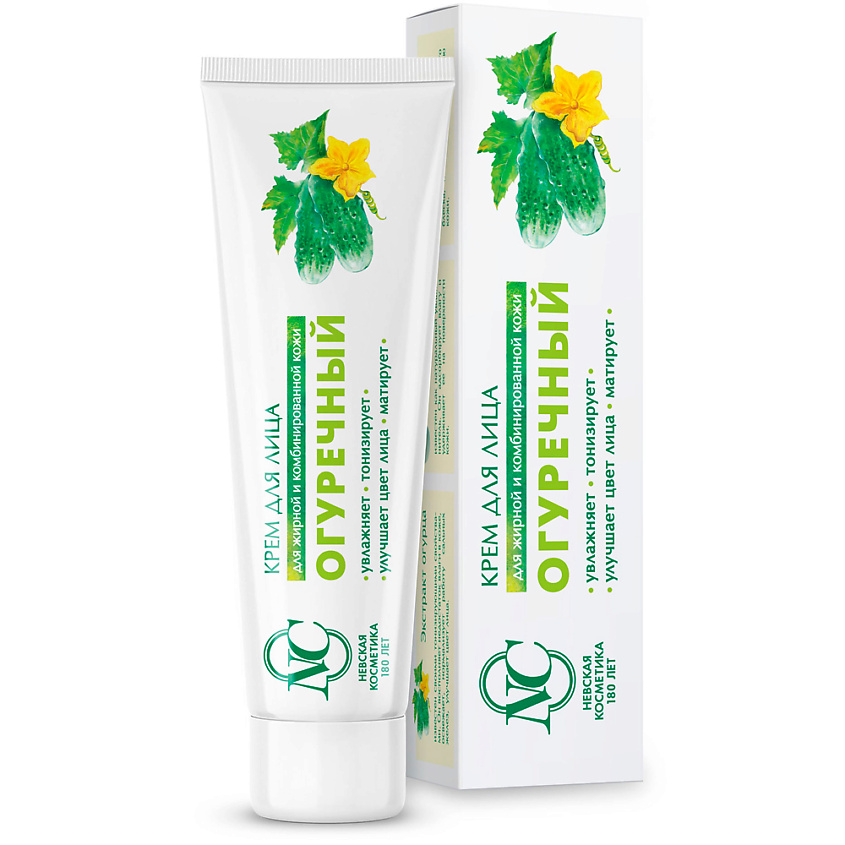 Изображение товара НЕВСКАЯ КОСМЕТИКА Крем для лица Огуречный 40 мл для жирной и problematic кожи