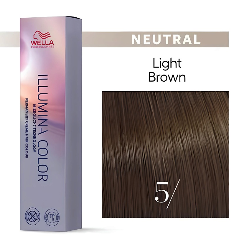 Изображение товара WELLA PROFESSIONALS Illumina Color крем-краска 5/ светло-коричневый