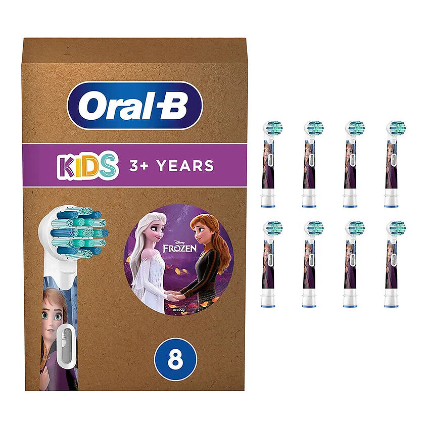 Изображение товара ORAL-B Насадки для детской зубной щетки Kids Frozen "Холодное сердце", 8 шт.
