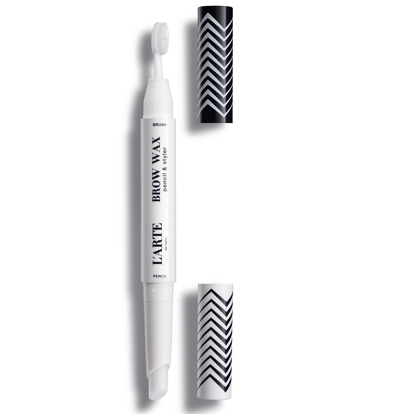 Изображение товара L'ARTE DEL BELLO Воск-карандаш для фиксации бровей Brow wax pencil & styler, прозрачный, Прозрачный
