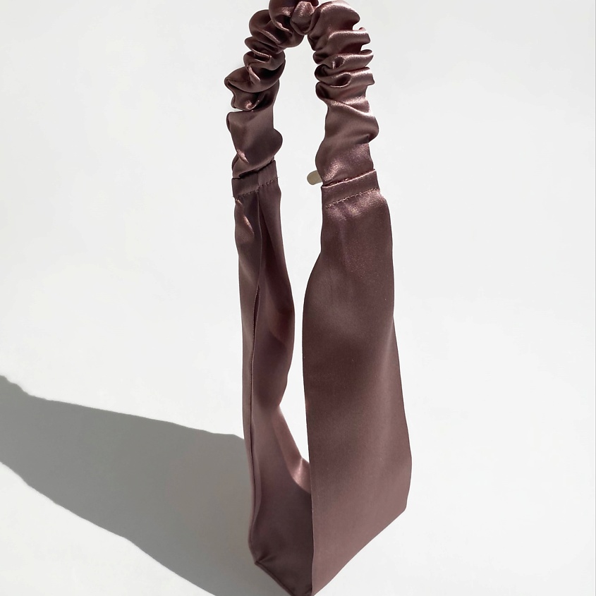 Изображение товара A.M.SILK Повязка косметическая шёлковая, цвет: бордовый