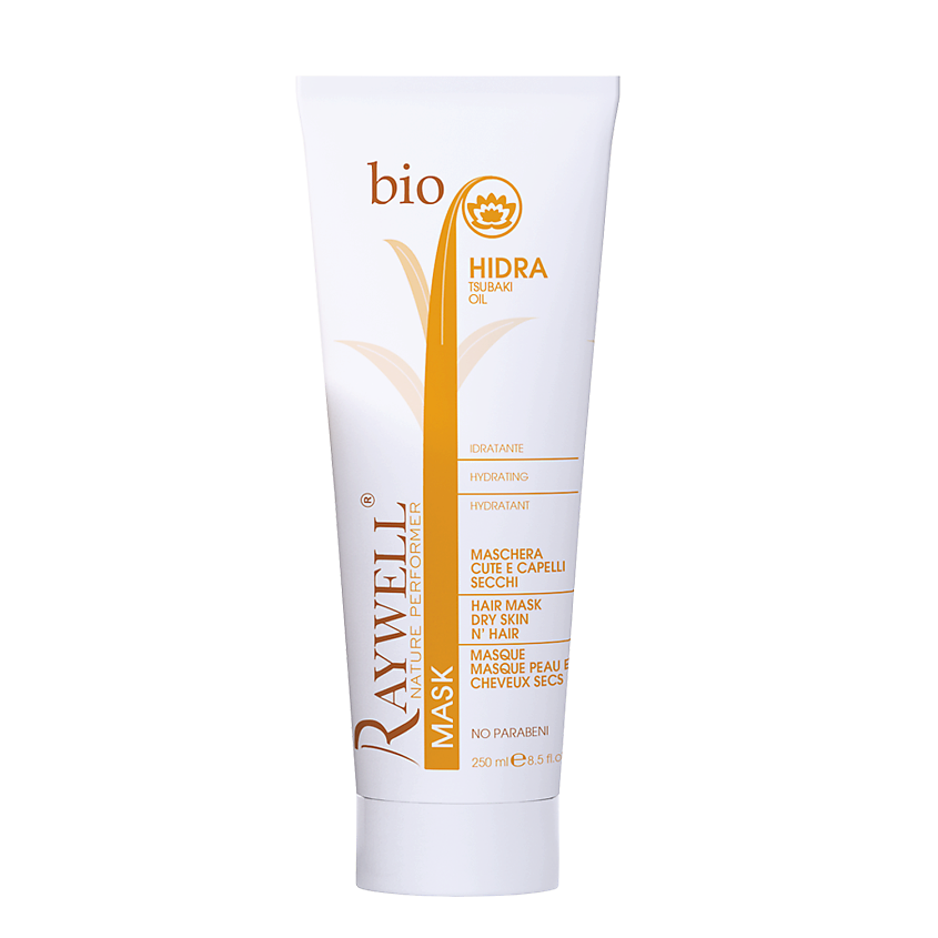 Изображение товара RAYWELL Маска Bio Hidra для сухих и вьющихся волос с кислым ph, 250 мл.