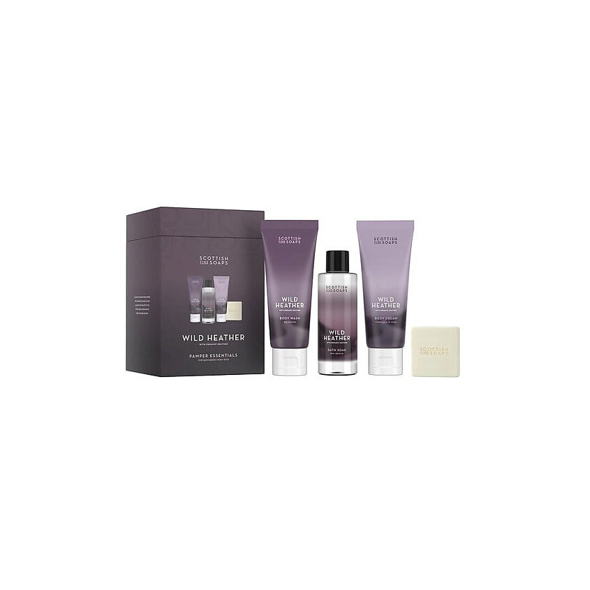 Изображение товара SCOTTISH FINE SOAPS Набор Wild Heather Pamper Essentials, 3 x75 мл + 40 г