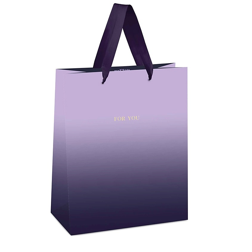 Изображение товара MESHU Пакет подарочный "Duotone. Purple gradient", отделка фольгой, матовая ламинация, 1 шт.