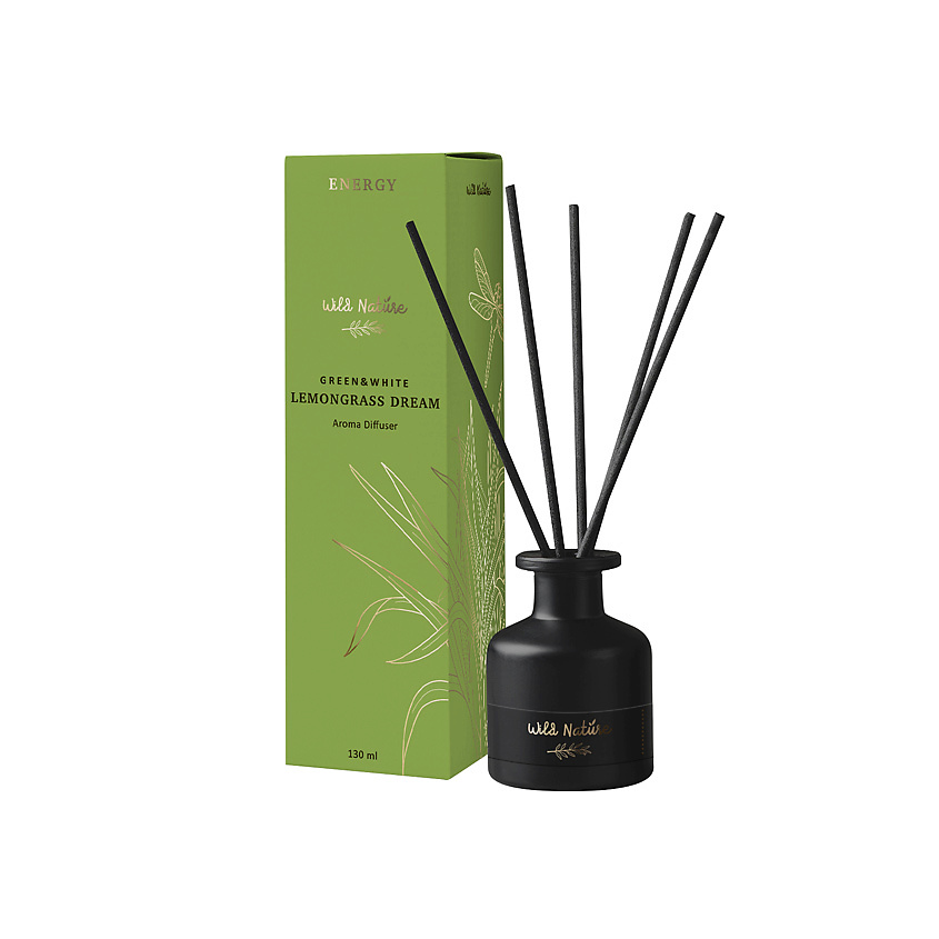 Изображение товара WILD NATURE Диффузор с ароматом лемонграсса Lemongrass Dream Aroma Diffuser, 130 мл