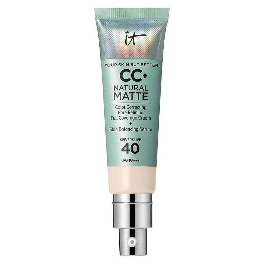 Изображение товара IT COSMETICS CC+ крем с матовым финишем и SPF40 Your Skin But Better Natural Matte, Fair Ivory