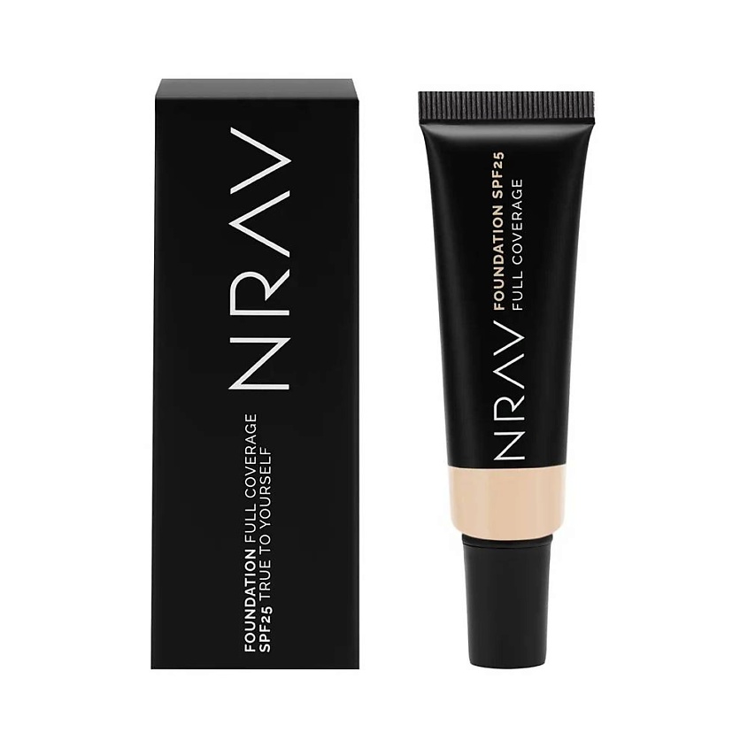 Изображение товара NRAV Тональная основа с SPF 25 FOUNDATION FULL COVERAGE, 20WY, светло-бежевый, теплый оттенок, золотистый подтон
