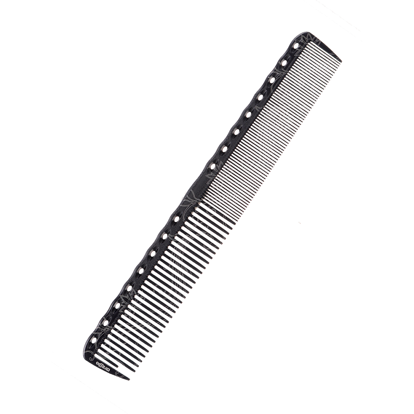 Изображение товара GRESSIO Карбоновая расческа гребень для волос черный белый