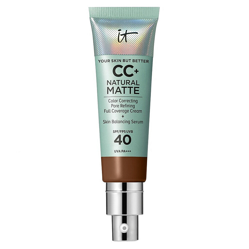 Изображение товара IT COSMETICS CC+ крем с матовым финишем и SPF40 Your Skin But Better Natural Matte, Deep Bronze