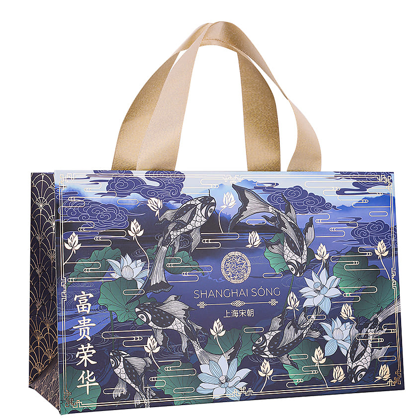 Изображение товара Подарочный пакет Koi Pond Shanghai Song 24x15x10 см для подарков