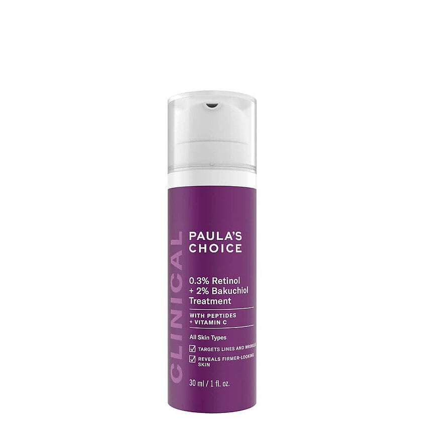 Изображение товара PAULA'S CHOICE Сыворотка для лица Clinical 0.3% Retinol and 2% Bakuchiol Treatment, 30